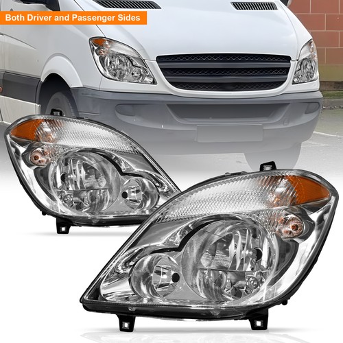 Chrome headlights pair for - chrome,